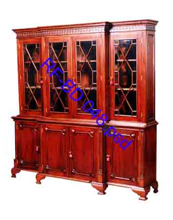 Breakfront Bookcase, Four Door