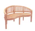 Curved Back Bench