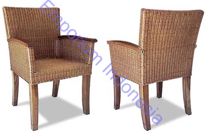 Italian Style Rattan Armchairs