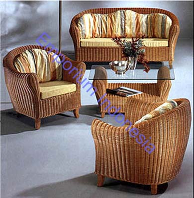 Rattan Livingroom Sofa Set